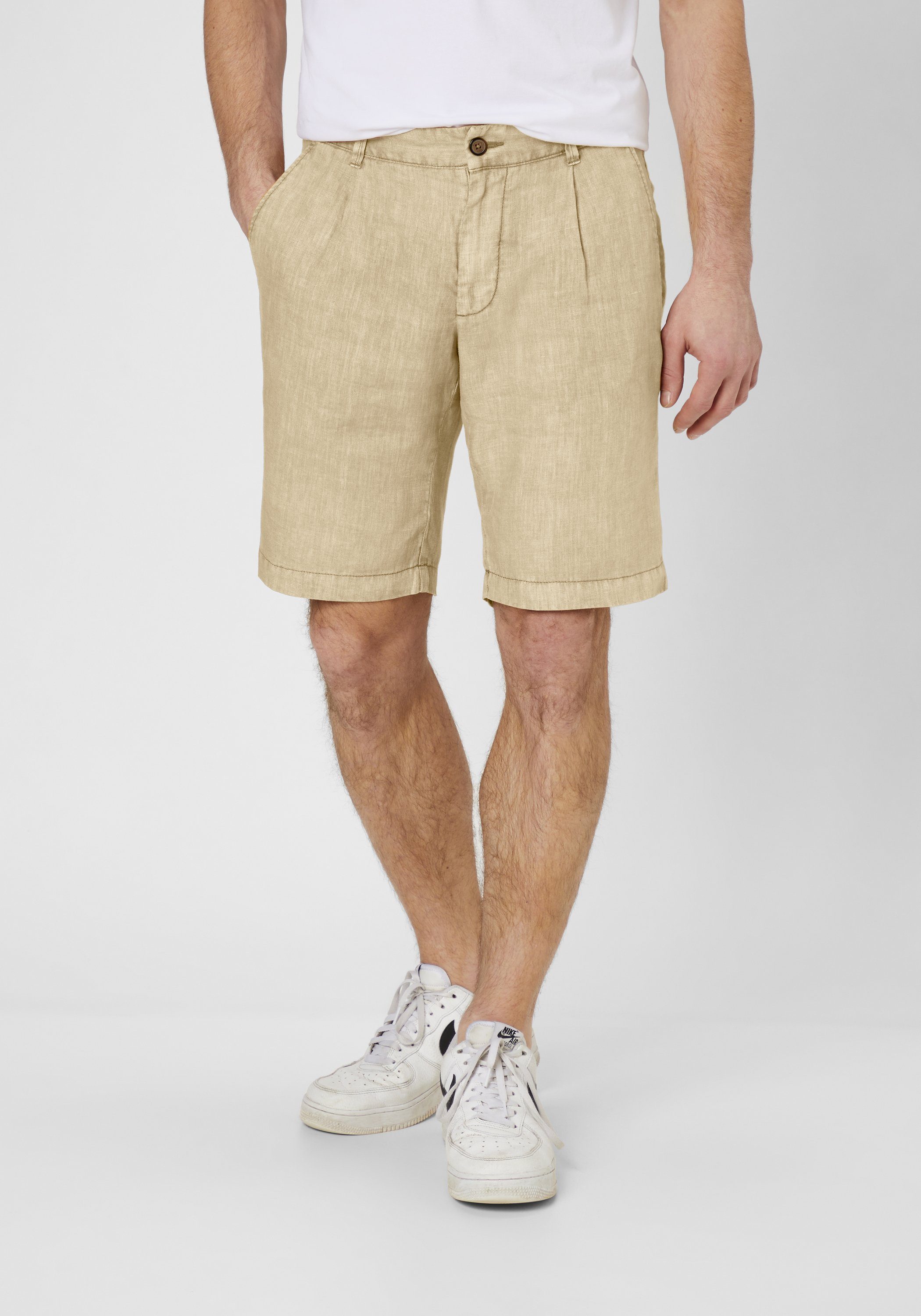 S4 Jackets Bermudas MAUI 2 Leichte Modern Fit Shorts aus Leinen straw