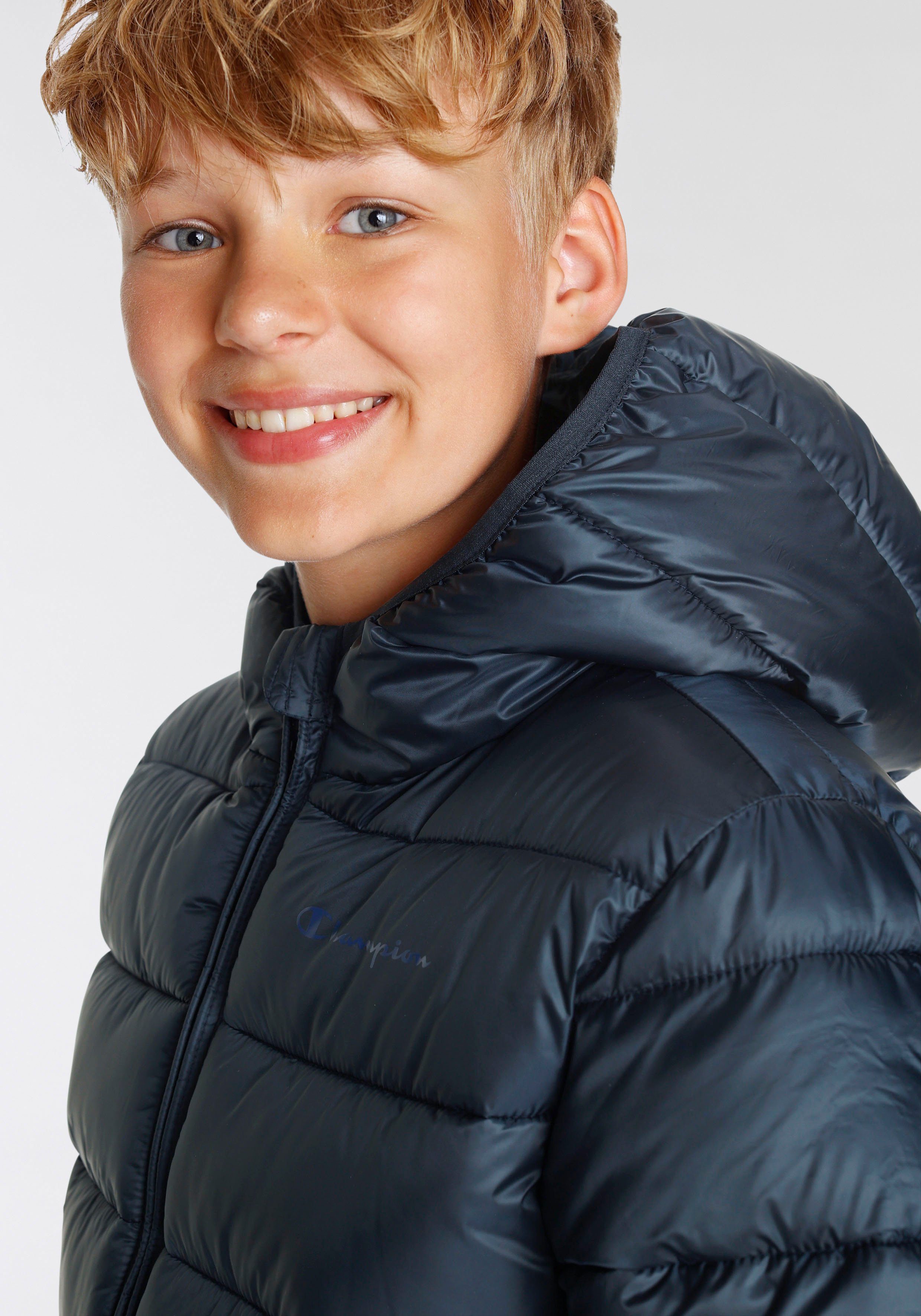 - Steppjacke Champion Outdoor für marine Jacket Kinder Hooded