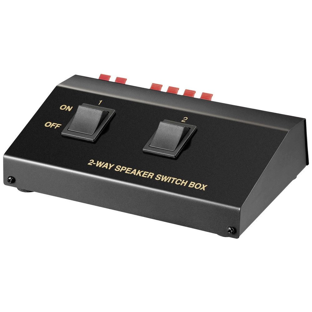 Goobay Goobay 60928 2 Port Lautsprecher-Umschalter einzeln schaltbar Netzwerk-Adapter