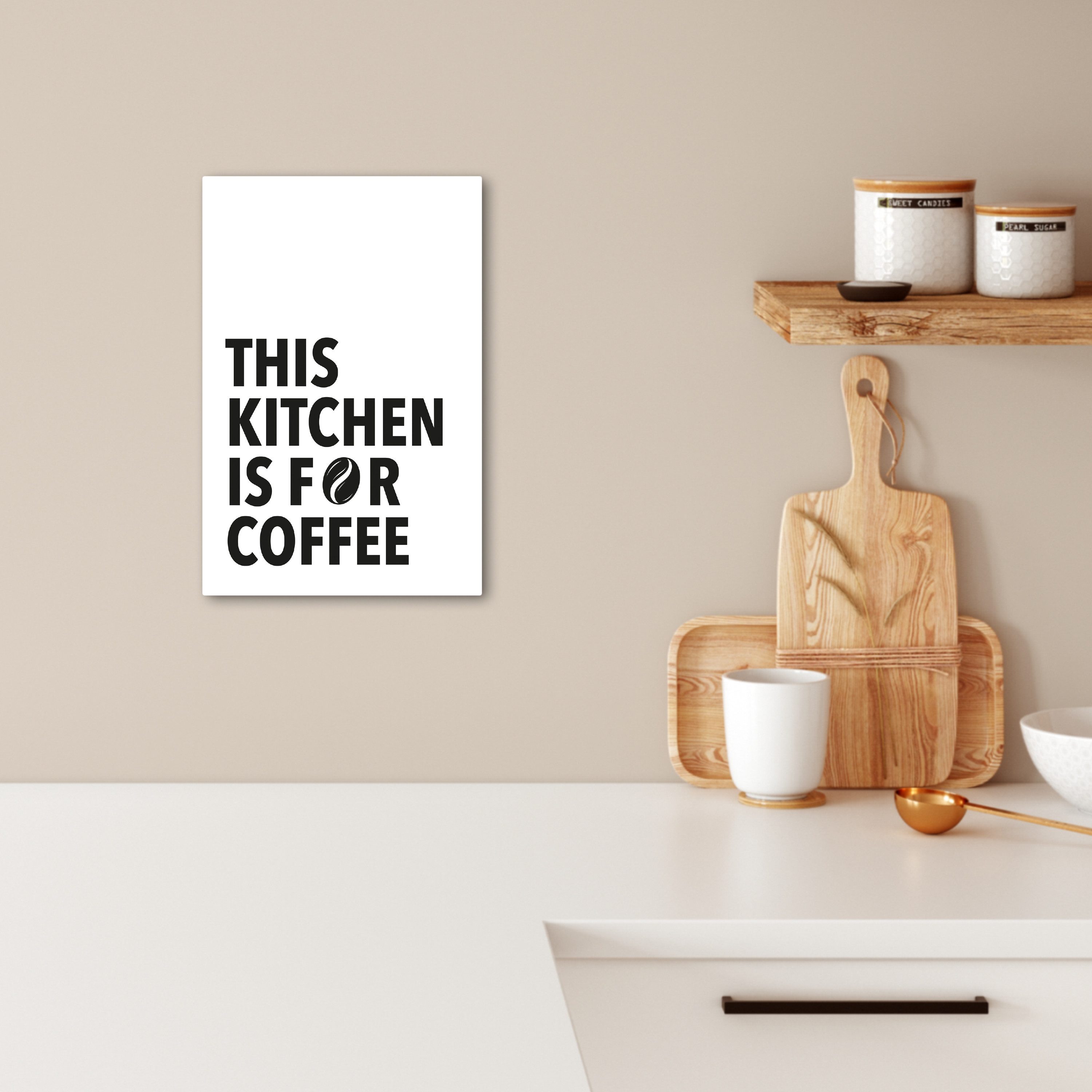 OneMillionCanvasses® Leinwandbild Zitate - Kaffee - günstig online kaufen