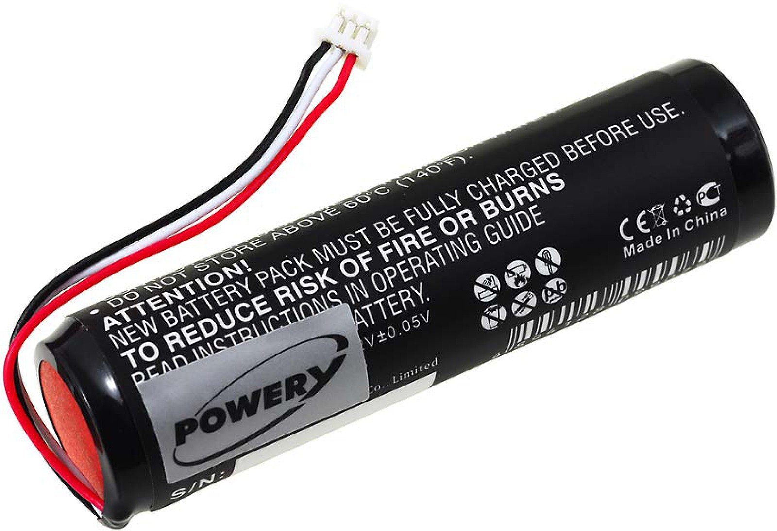 Powery Akku für TomTom Urban Rider Pro Akku 3000 mAh (3.7 V)