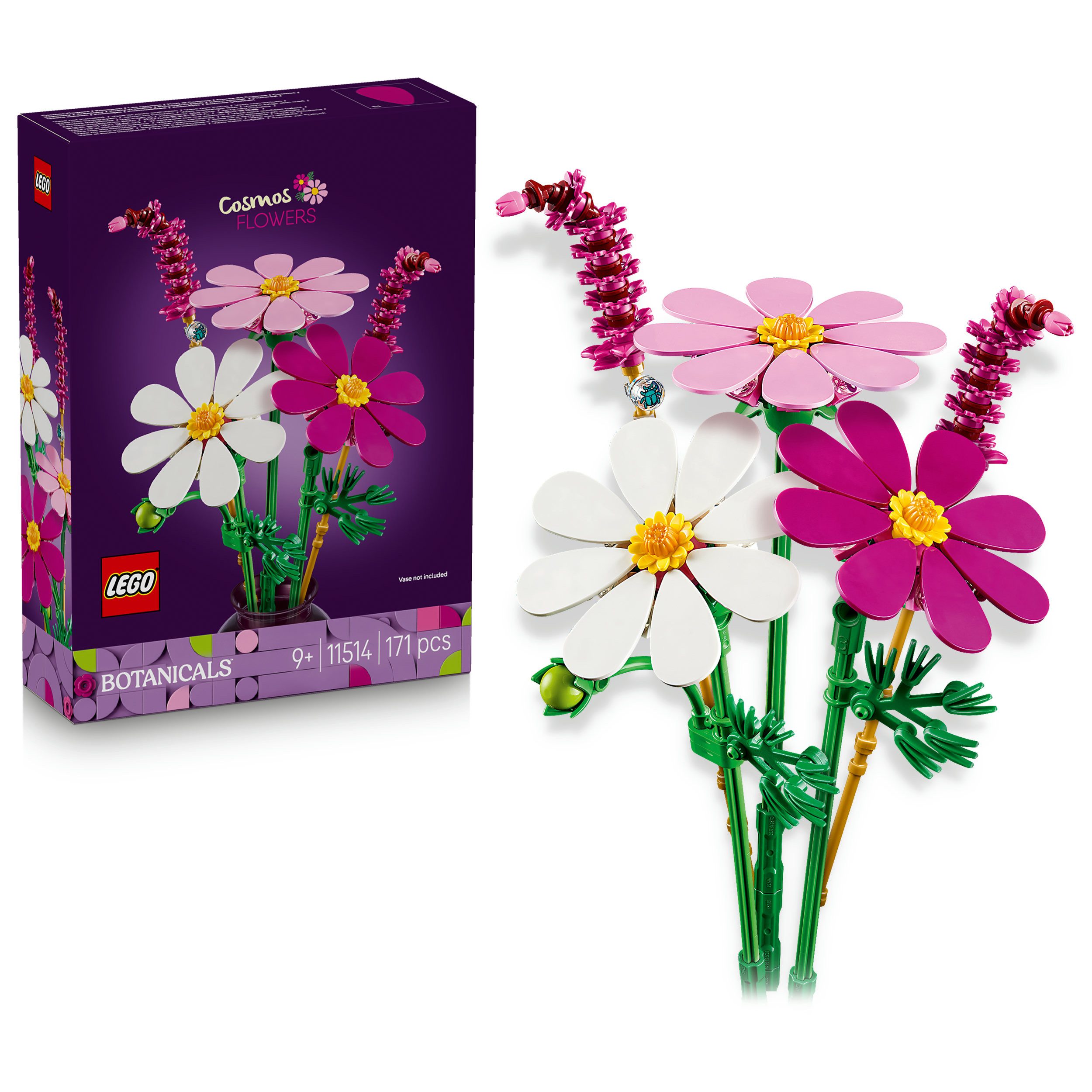 LEGO® Kosmeen (11514), LEGO Botanicals Konstruktionsspielsteine, (171 St), Made in Europe