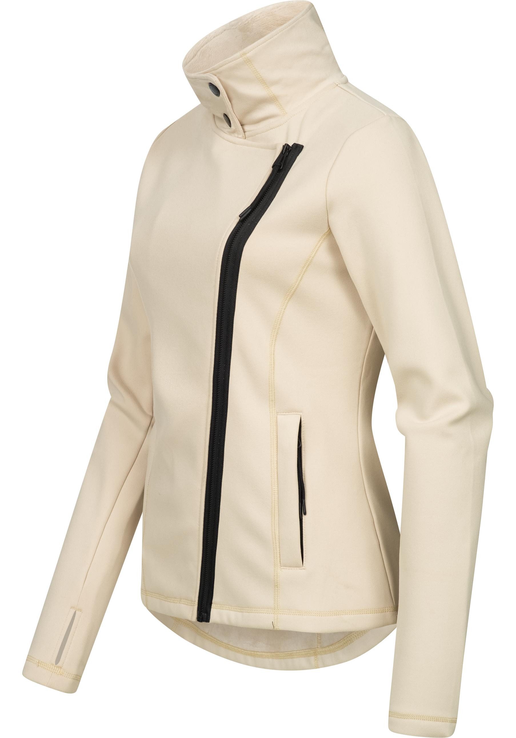 Ragwear Sweatjacke Saskie Modische Damen Kapuzenjacke mit kuschlig weichem Innenfutter – Bild 2 von 5