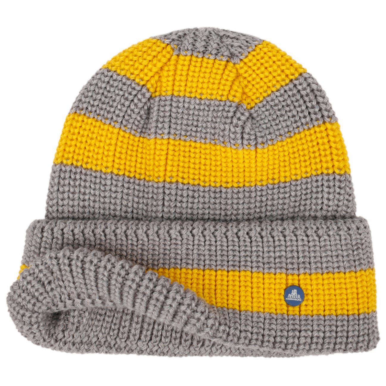 Hammaburg Beanie (1-St) Wollmütze mit Umschlag, Made in Italy