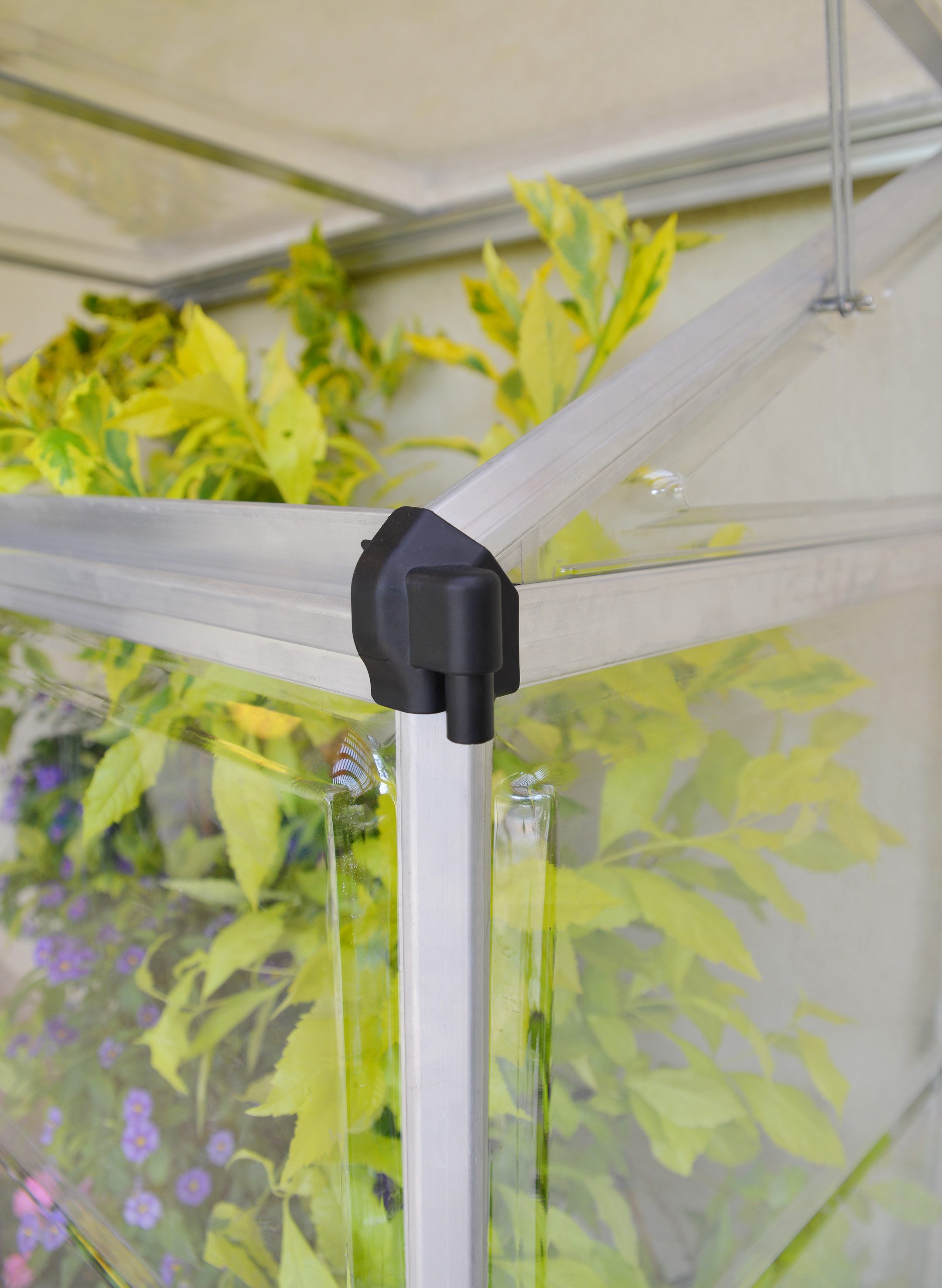 Palram - Canopia Anlehngewächshaus Lean To, BxTxH: 124 x 244 x 225 cm, BxLxH: 58 x 160 x 225 cm, 0,7 mm Wandstärke, lebenslang widerstandsfähige Wandpaneele