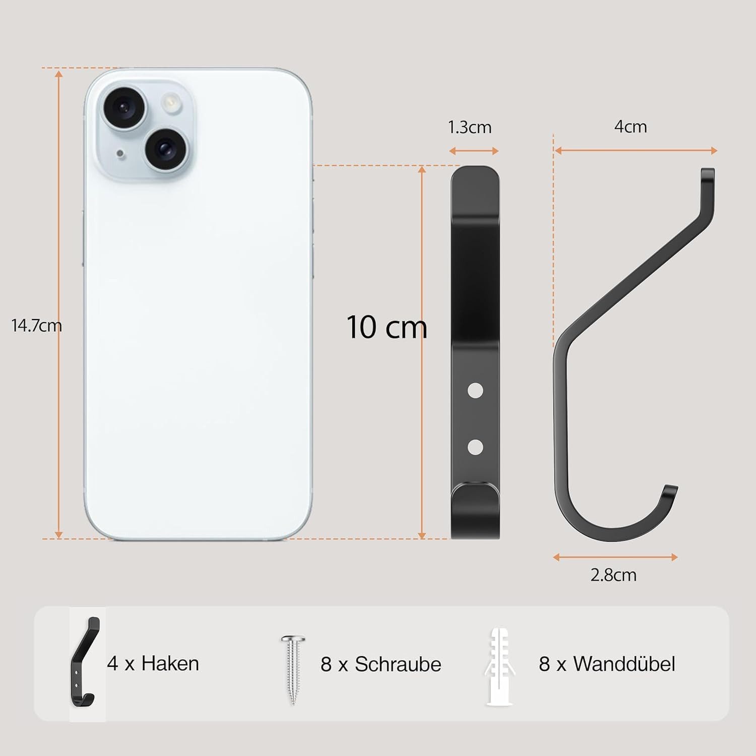 SURFOU Kleiderhaken Garderobenhaken kleiderhaken Schwarz Wandhaken zum Schr günstig online kaufen