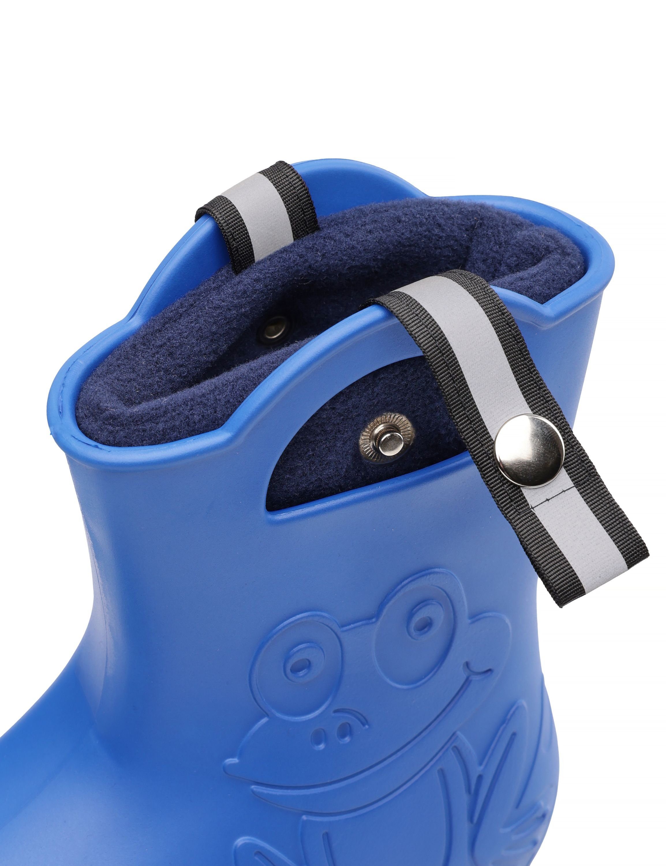 Ladeheid Schaftformer Kinder Regenstiefel Wärmende Stiefelsocken Marineblau Socken Gummistiefel für