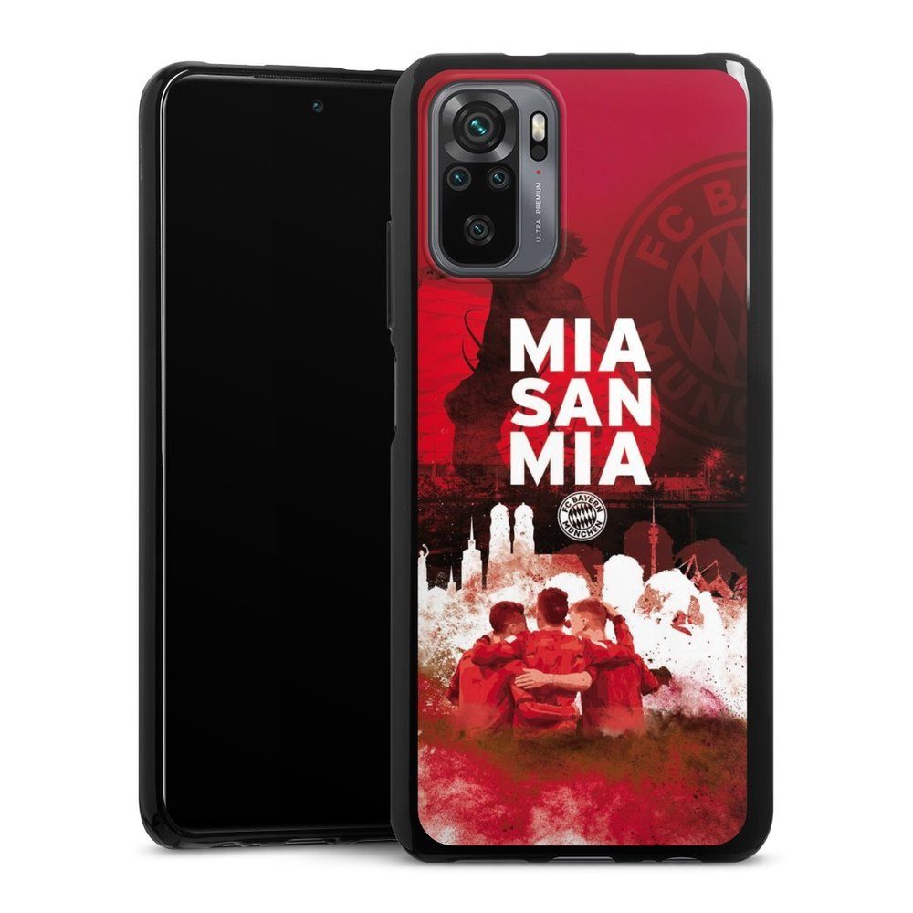 DeinDesign Handyhülle FCB Mia San Mia FC Bayern München FCB - MIA SAN MIA, Xiaomi Redmi Note 10S Silikon Hülle Bumper Case Handy Schutzhülle