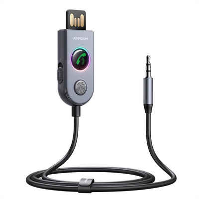 JOYROOM Kabelloser Autoempfänger Bluetooth Technologie – Grau 100 cm mit LED Stereoanlage