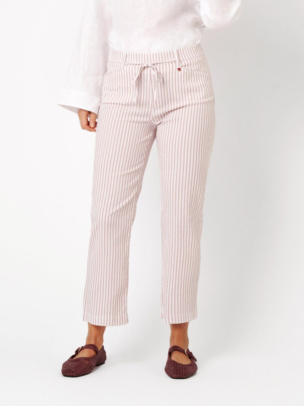 Relaxed by TONI Culotte Scarlet Wide 3/4 aus Seersucker