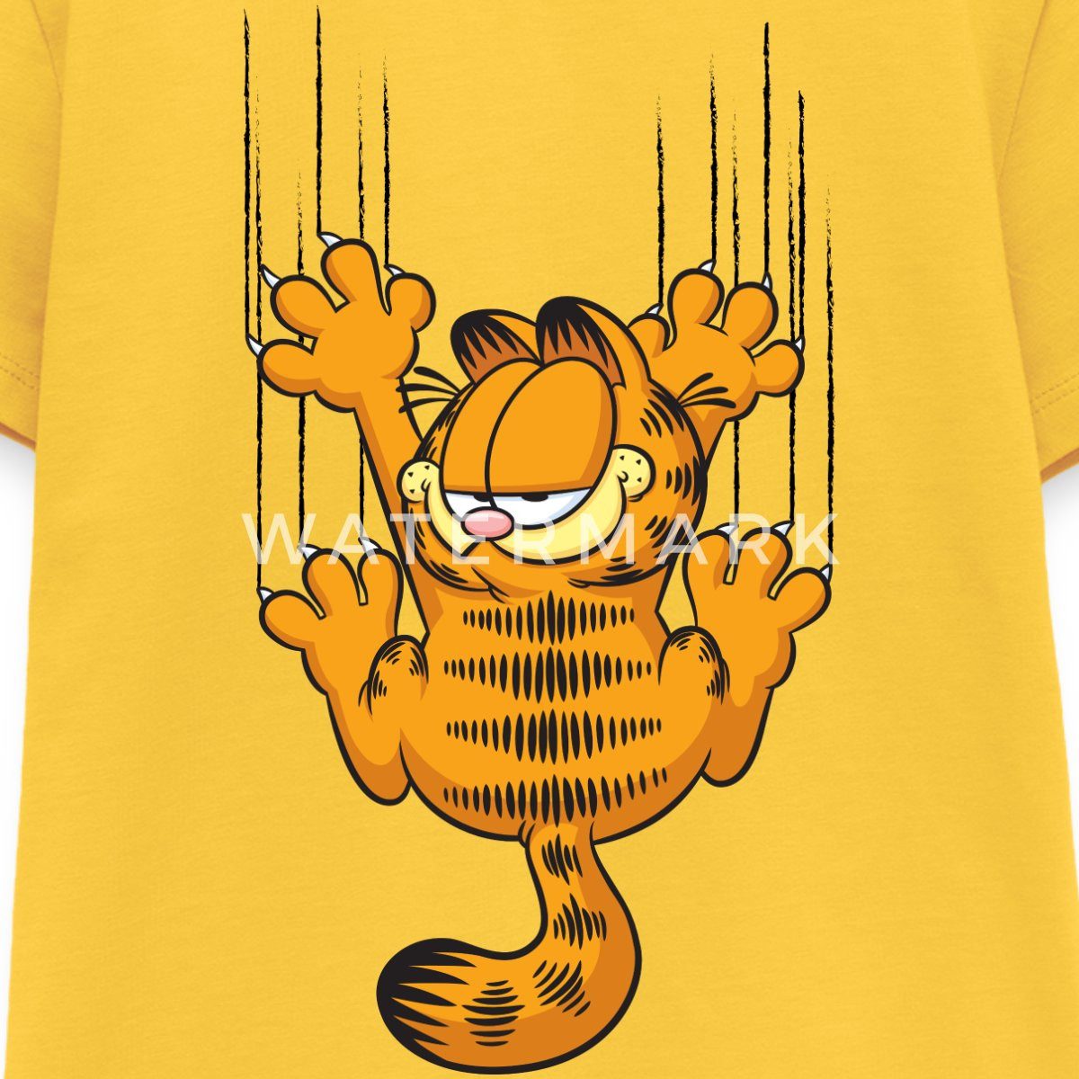 T-Shirt Garfield Kratzer Teenager Premium T-Shirt