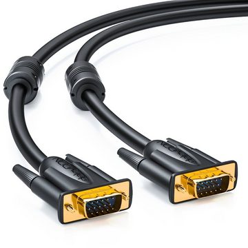 deleyCON deleyCON 10m S-VGA Kabel Monitorkabel PC Computer Video Kabel Monitor Video-Kabel