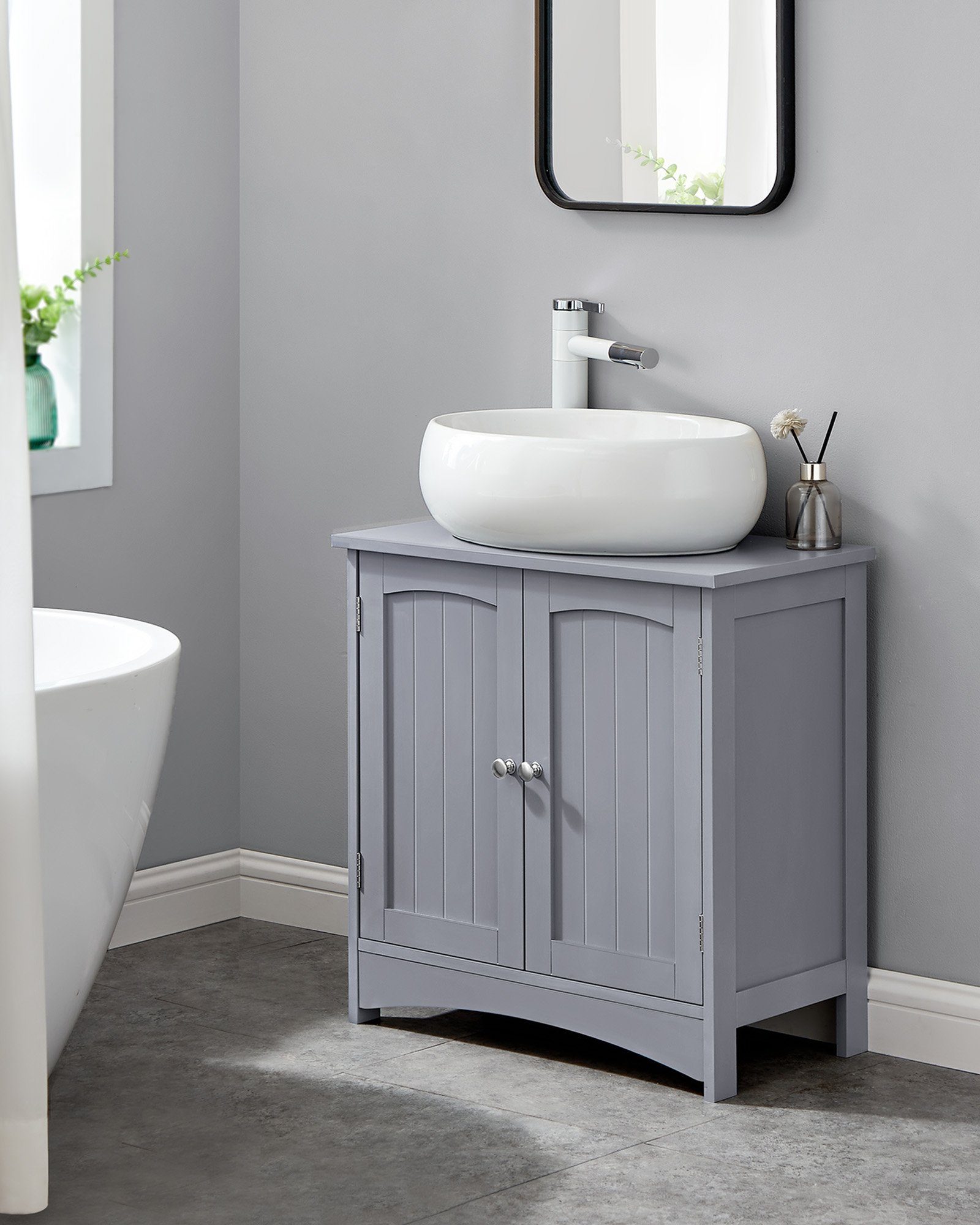 VASAGLE Waschbeckenunterschrank Waschtischunterschrank Badezimmerschrank mi günstig online kaufen