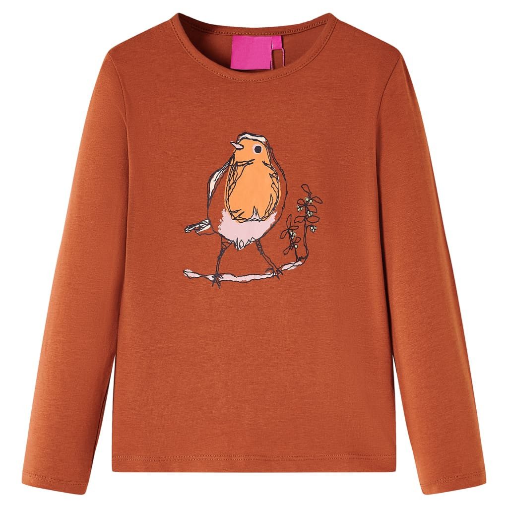 Langarmshirt Kinder-Langarmshirt Cognac 104