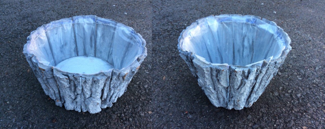 Holzwurm GmbH Blumentopf Rindenpflanztopf Rund 30 cm