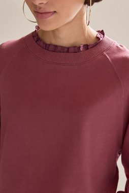Next Sweatkleid Mehrlagiges Langarm-Sweatshirt mit Hemd (1-tlg)