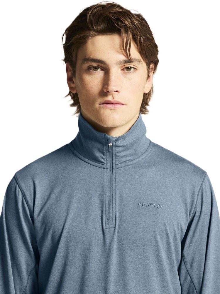 Craft Langarmshirt Flow Half-Zip (leicht, weiches Tragegefühl) blau Herren
