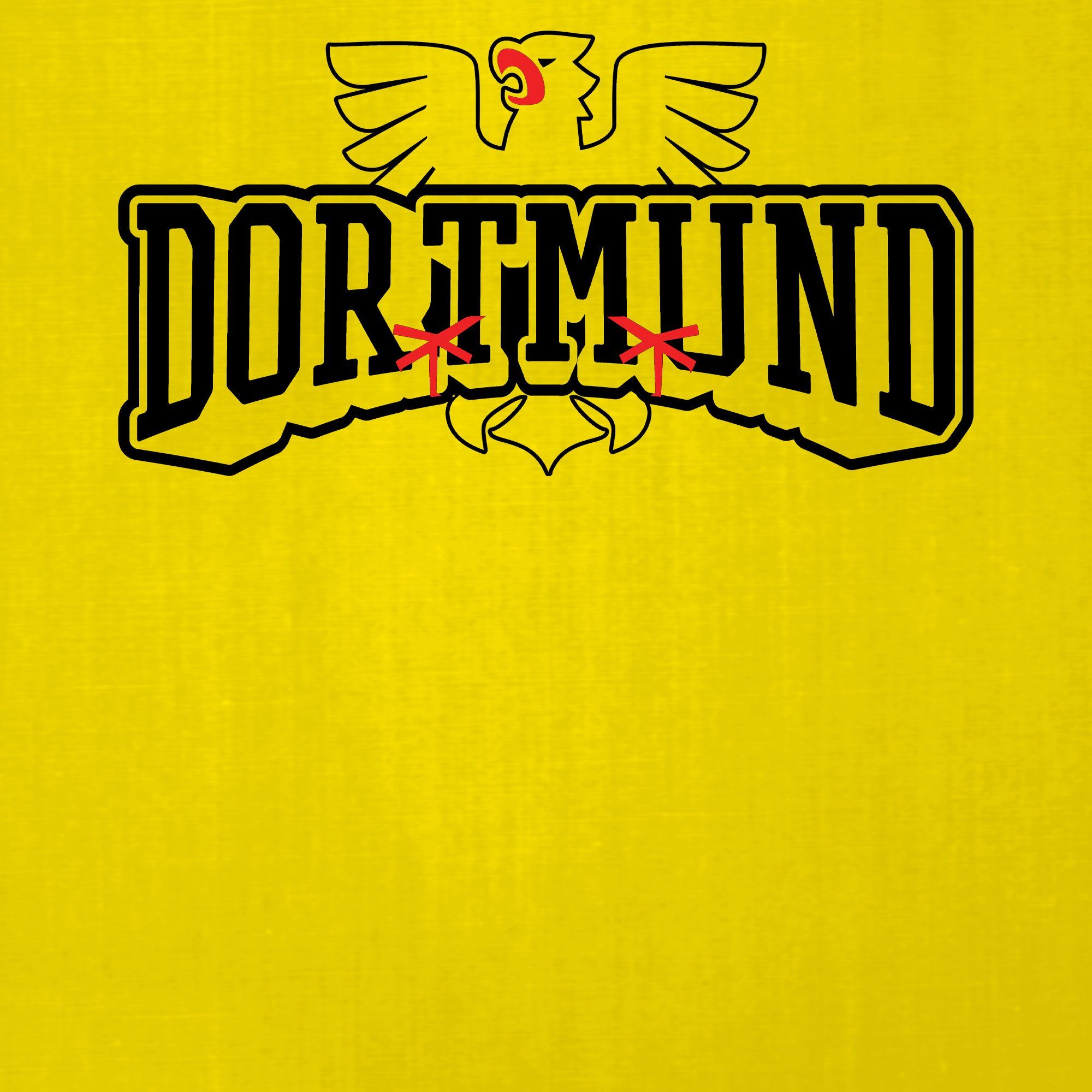 T-Shirt Kurzarmshirt Formatee Fußball Gelb Quattro Dortmund Herren Ruhrpott (1-tlg)