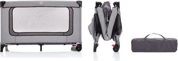 Fillikid Baby-Reisebett Standard grau melange, Inklusive Transporttasche