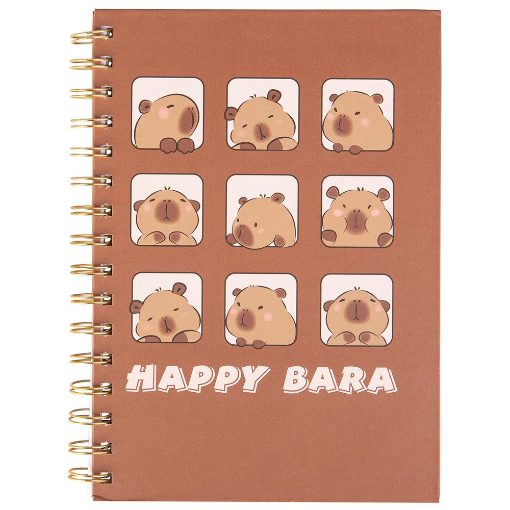 MICA Schulheft Spiral Notizbuch Capybara - ca. 14,8 x 21 cm