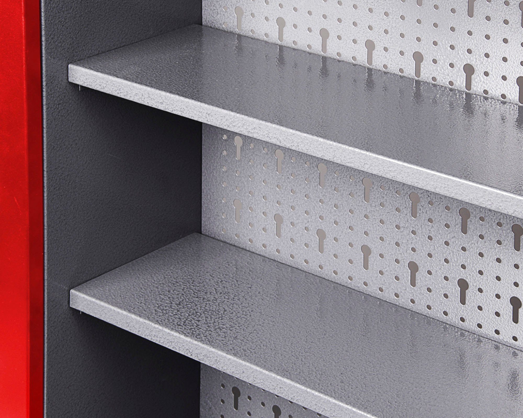 ONDIS24 Werkstatt-Set, inkl. Werkbank, Werkzeugschrank, Lochwand & 22-tlg. Hakenset