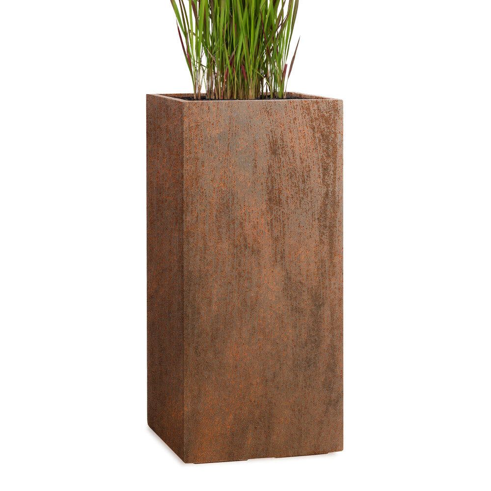 Pflanzwerk® Pflanzkübel TOWER Premium Blumenkübel Pflanzsäule Fiberglas mit Lotus-Effekt