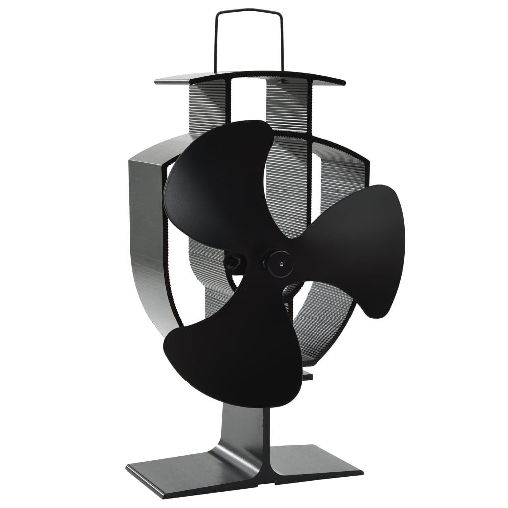 vidaXL Kaminventilator 135 x 85 x 225 cm 3 Flgel Kaminofen Ventilator Wärmebetriebener Kaminv
