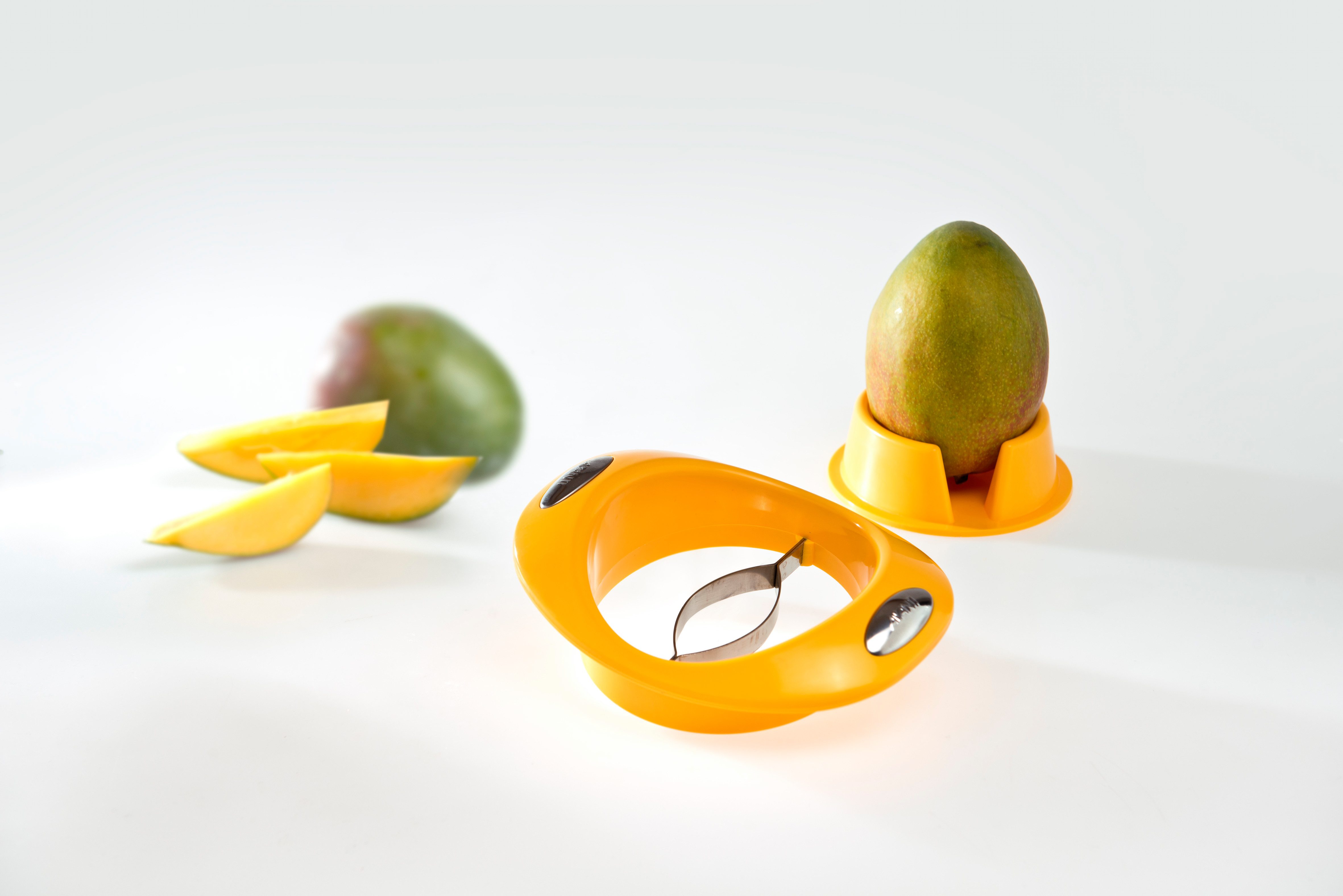 Obstschneider Mangoschneider mit Fruchhalter