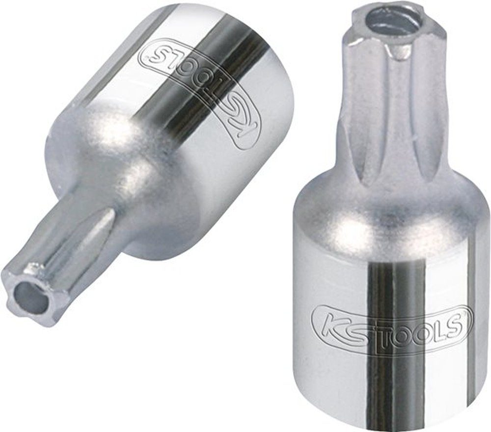 Stecknuss KS Tools 918.2411 1/4 CHROMEplus Bit-Stecknuss Fünfstern, Stirnlochbo
