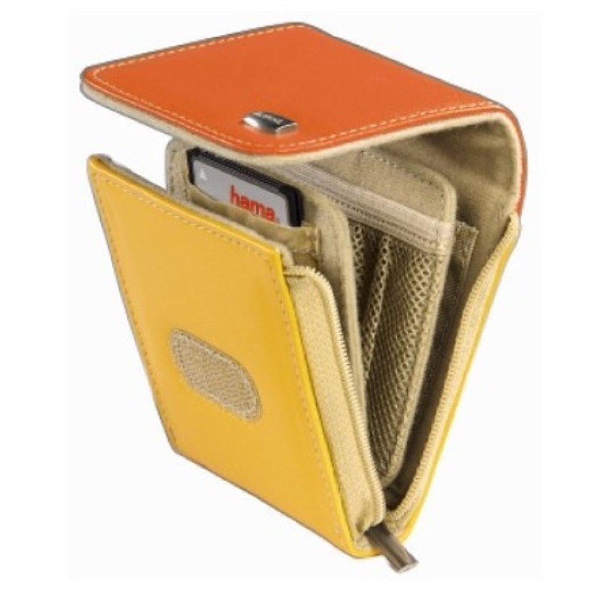 Speicherkarten-Tasche Zubehör Memory Card-Case Schutz-Hülle für Orange, kleinteiliges und Etui Speicherkarten, Foto-Filter Hama