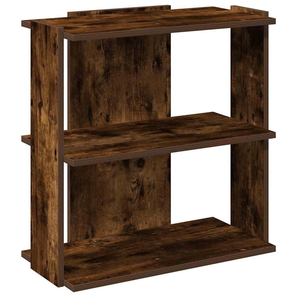 vidaXL Bücherregal Bücherregal 3 Böden Räuchereiche günstig online kaufen
