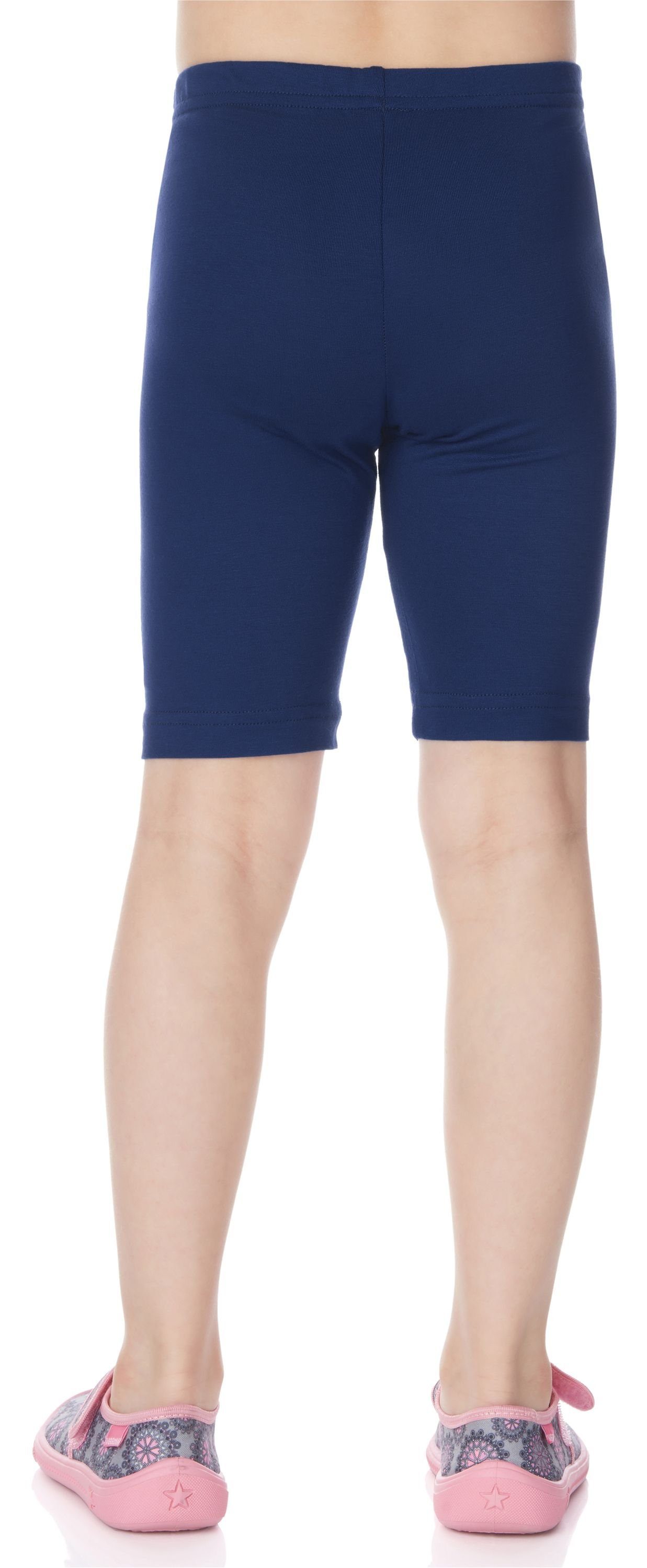Merry Leggings Kurze Style Leggings MS10-132 elastischer Marineblau Mädchen Bund Viskose aus (1-tlg)