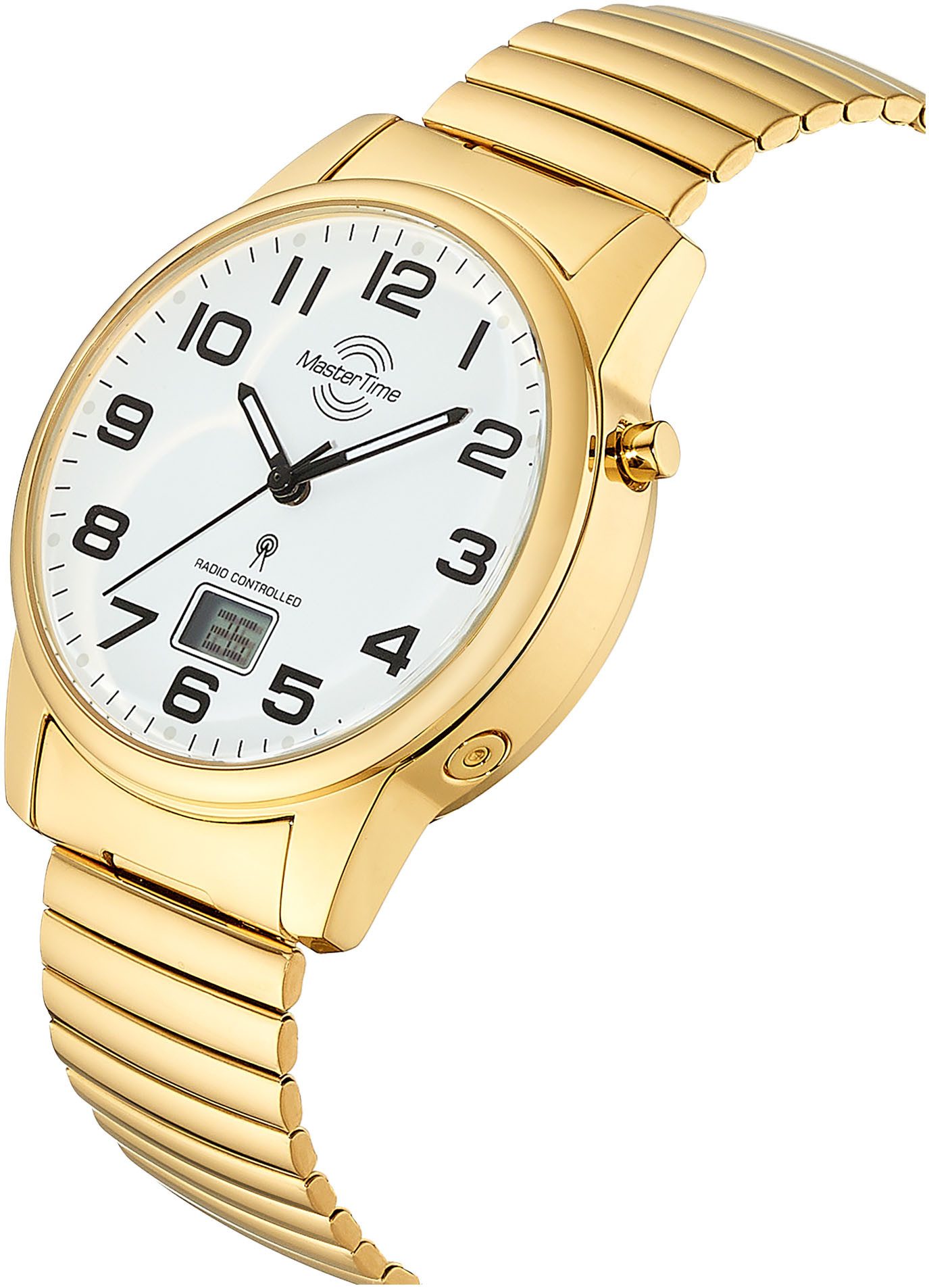 MASTER TIME Funkuhr MTGA-10946-12Z, Quarzuhr, Armbanduhr, Herrenuhr, Edelst günstig online kaufen