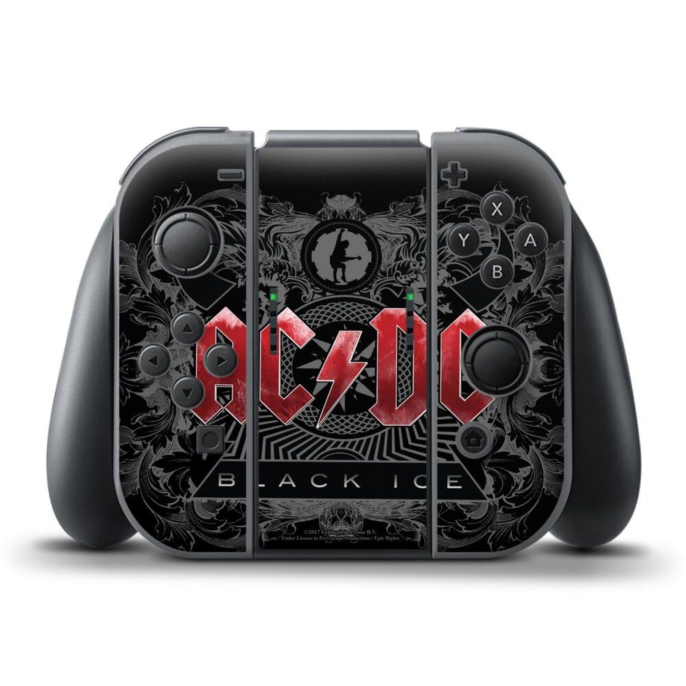DeinDesign Konsolen-Cover ACDC Fanartikel Black Ice ACDC black ice, Nintendo Switch Controller Skin Aufkleber Sticker Folie