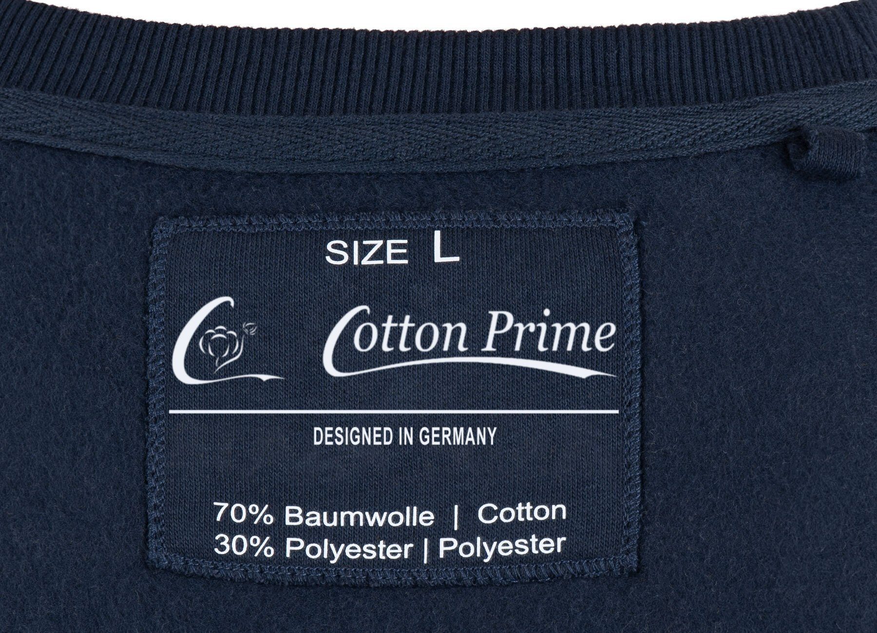 Cotton Prime® Hoodie Sweater Pullover aus Baumwollmischung und weichem Innenfleece – Bild 5 von 5
