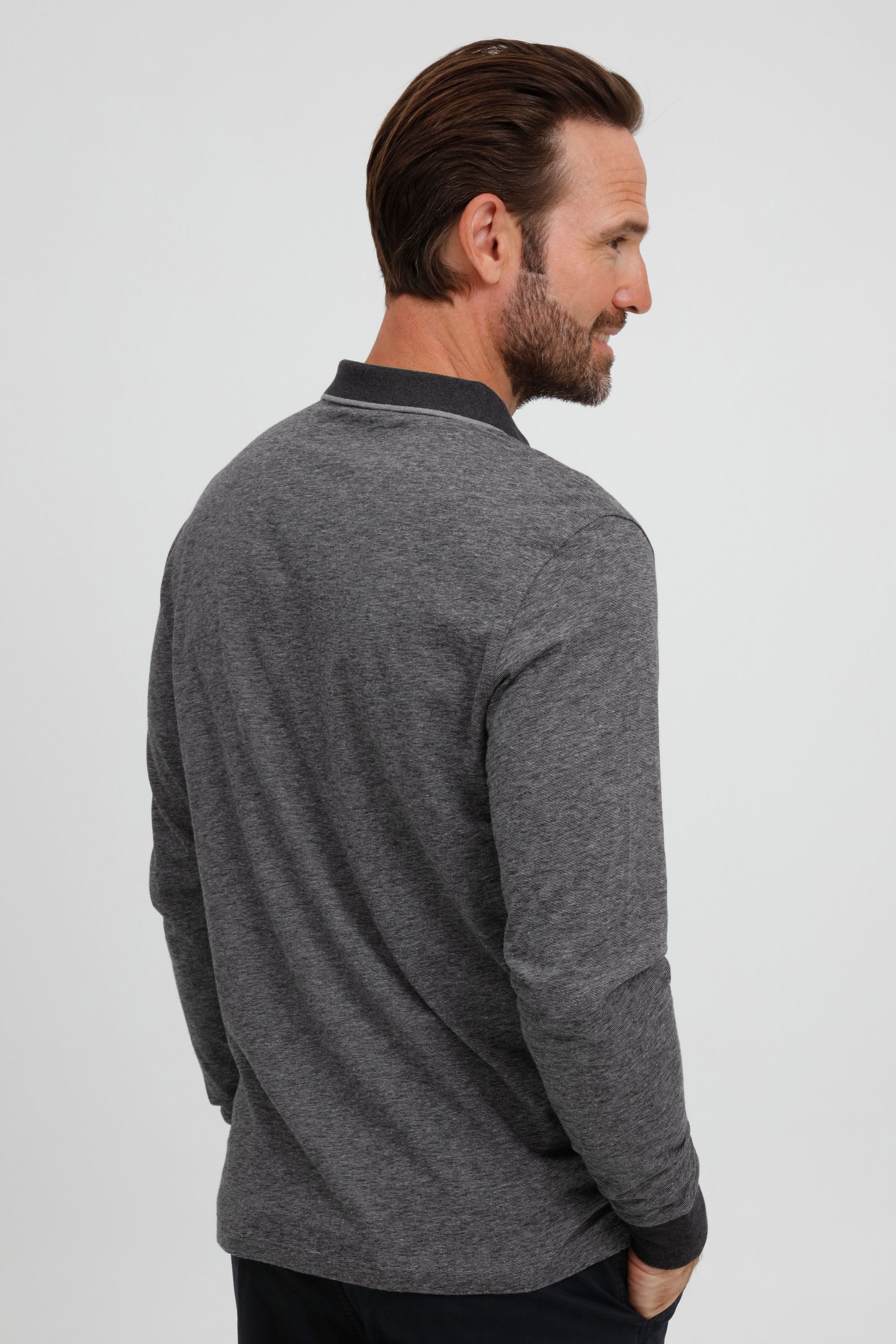 FQ1924 Langarmshirt FQPeder Modisches Langarmshirt mit Polokragen