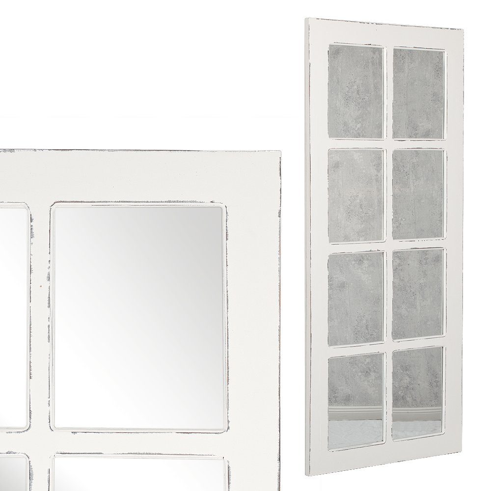 Spiegel WINDOW ca. 180x80cm LebensWohnArt Antik-Weiß Wandspiegel