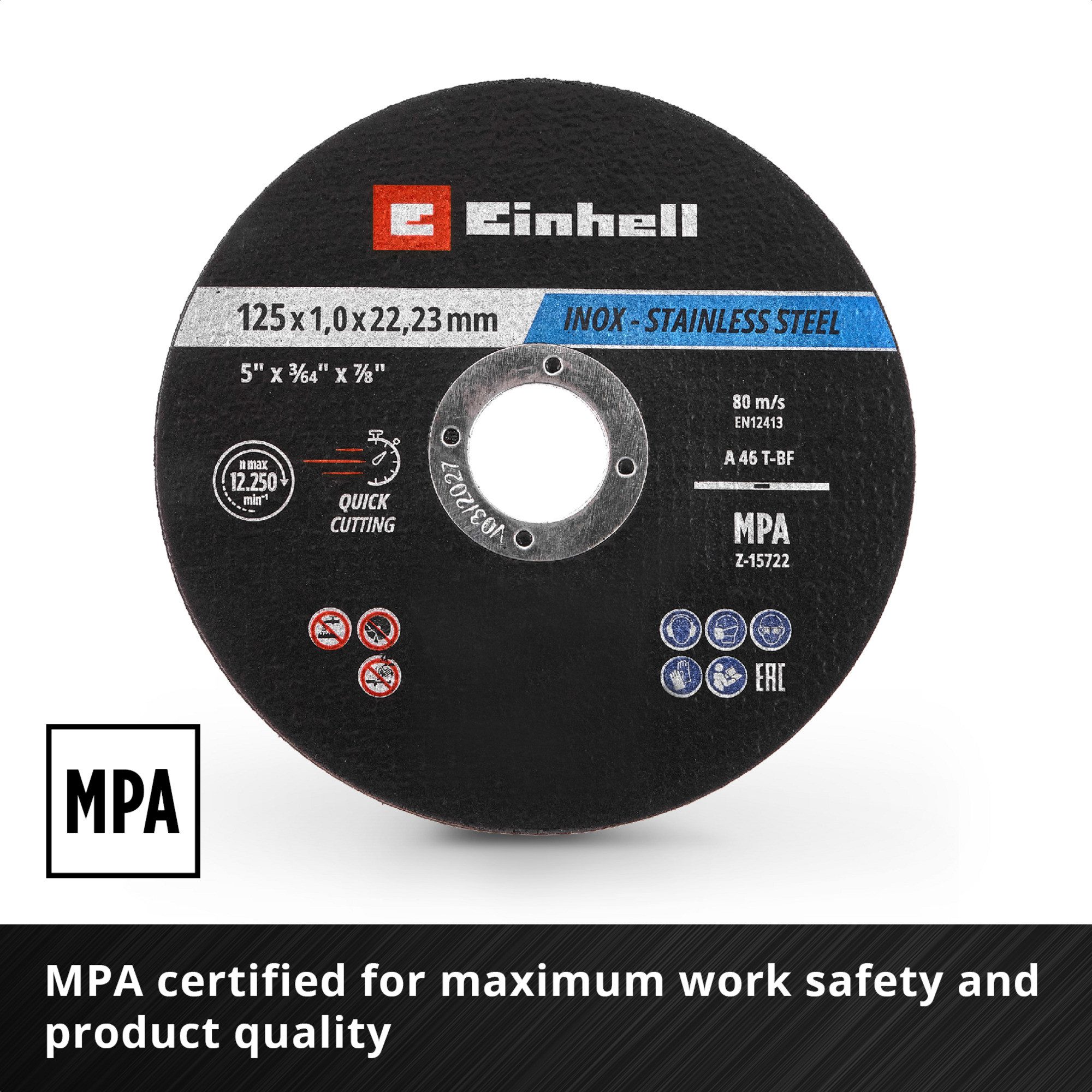 Einhell Sägeblatt EINHELL Trennscheibe dünn, Ø 125 x 1,0mm, 50