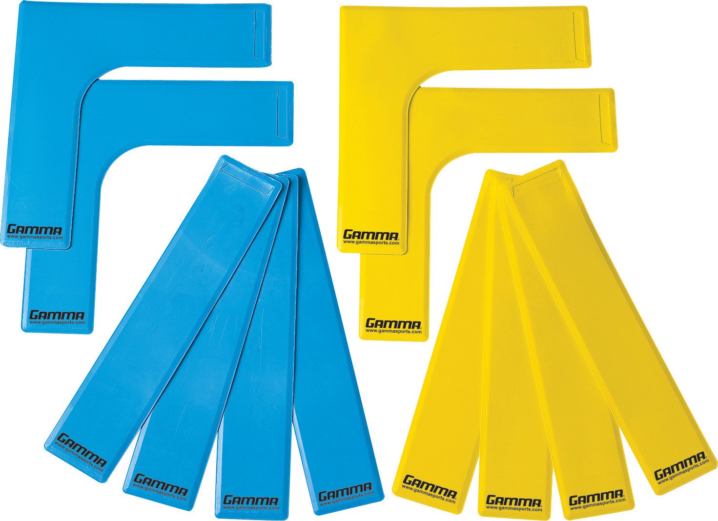 Charlsten Pickleballnetz Gamma Markierungslinien Mini Court Lines – 12er-Pack