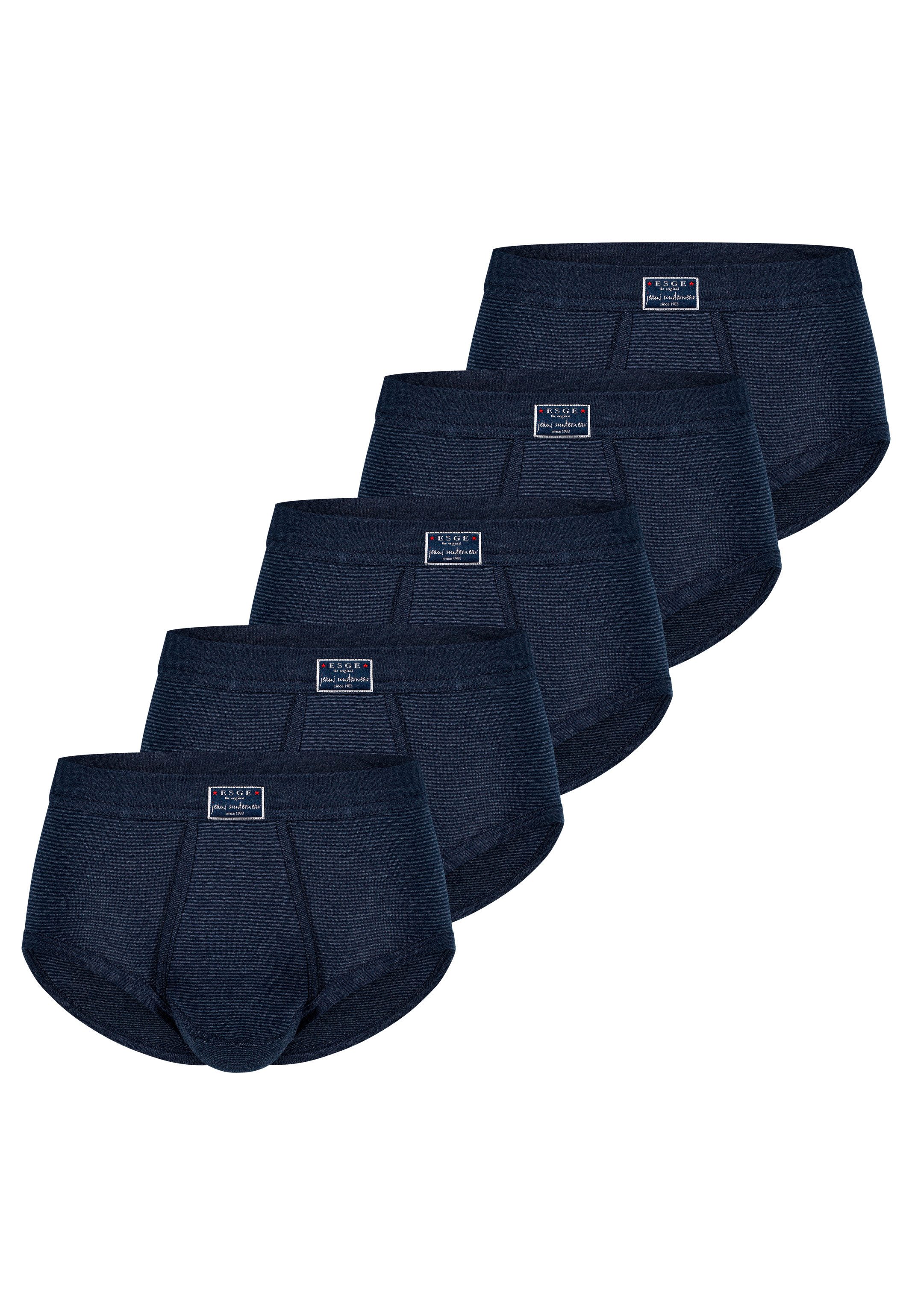ESGE - Die Wäsche-Macher Slip 5er Pack- Feinripp Jeans (Spar-Set, 5-St) Sli günstig online kaufen