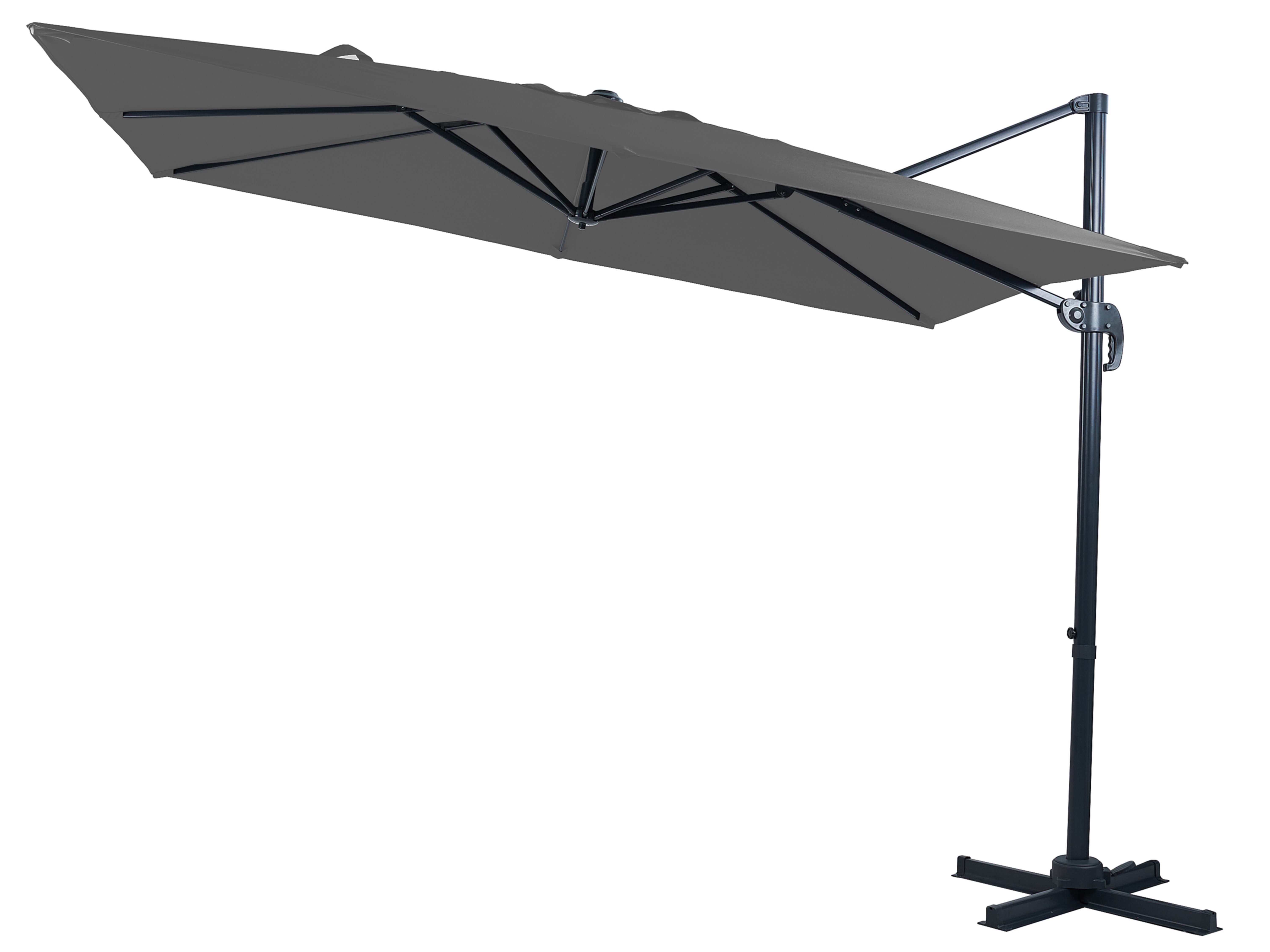 Gardissimo Ampelschirm Pendelschirm Cannes anthrazit 300x200, lange Seite n günstig online kaufen