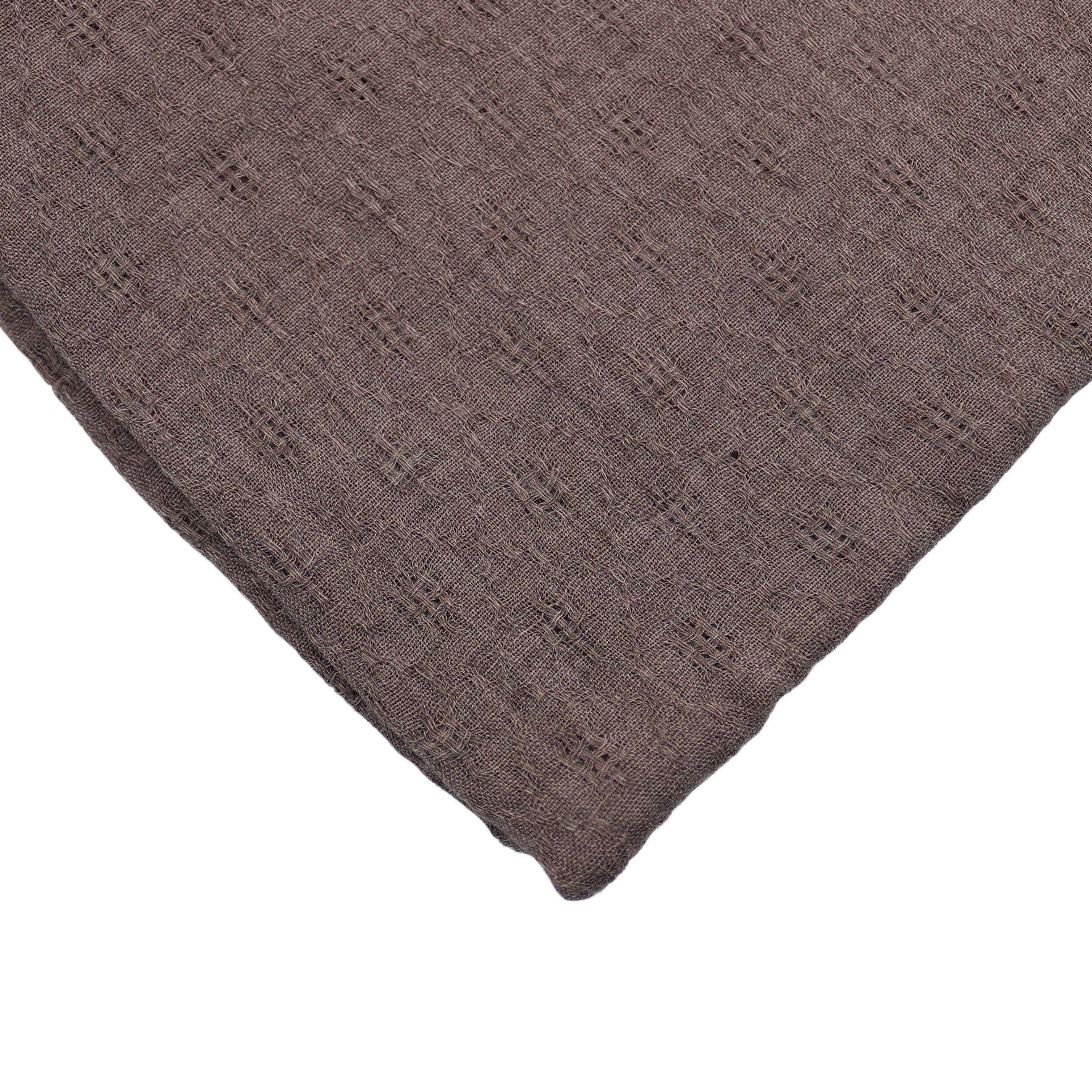 MIRROSI Loop Damen Schal Unifarbe mit Lochmuster Weich aus 100% Baumwolle, (ca. 160x44cm Zweimal um den Hals wickelbar), Schlauchschal – Bild 2 von 2