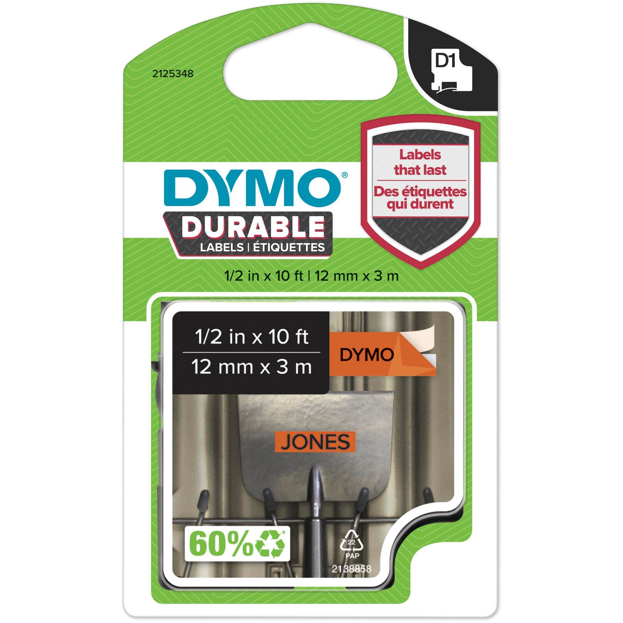 DYMO Etiketten Dymo D1 Hochleistungs-Etikettenband 1978367