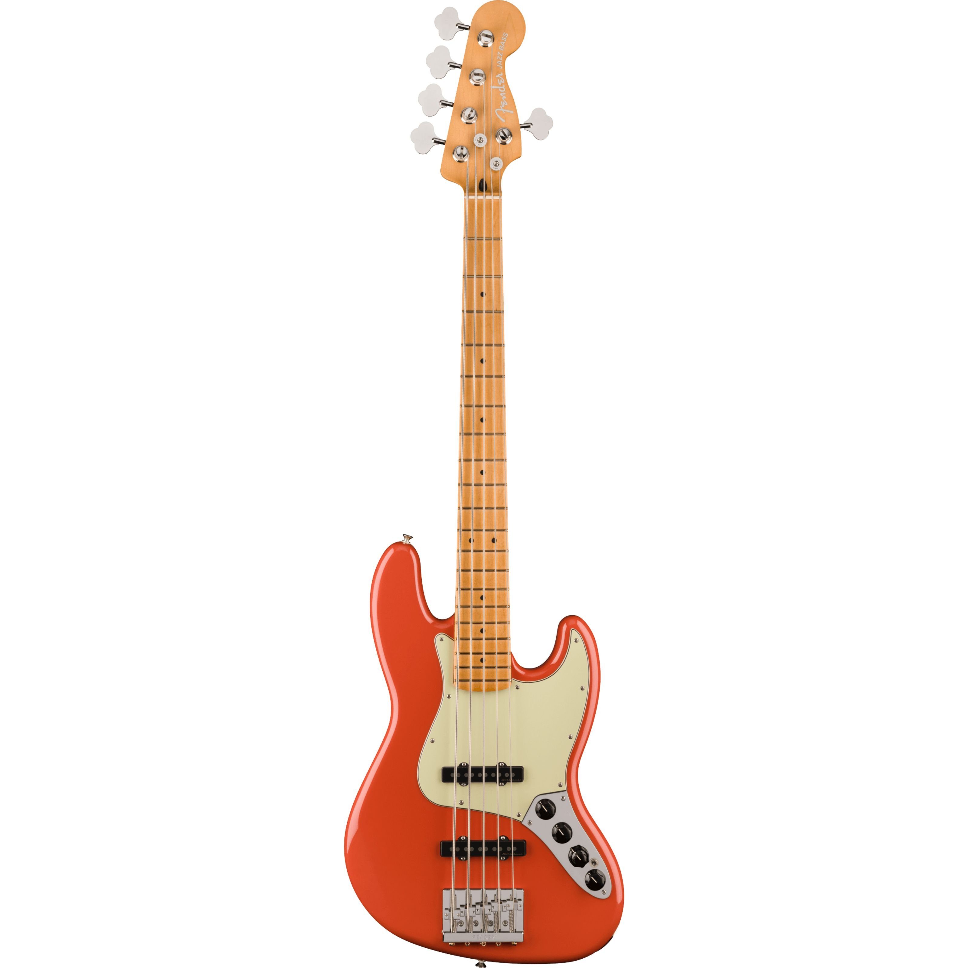 Fender E-Bass, Player Plus Jazz Bass V MN Fiesta Red - E-Bass