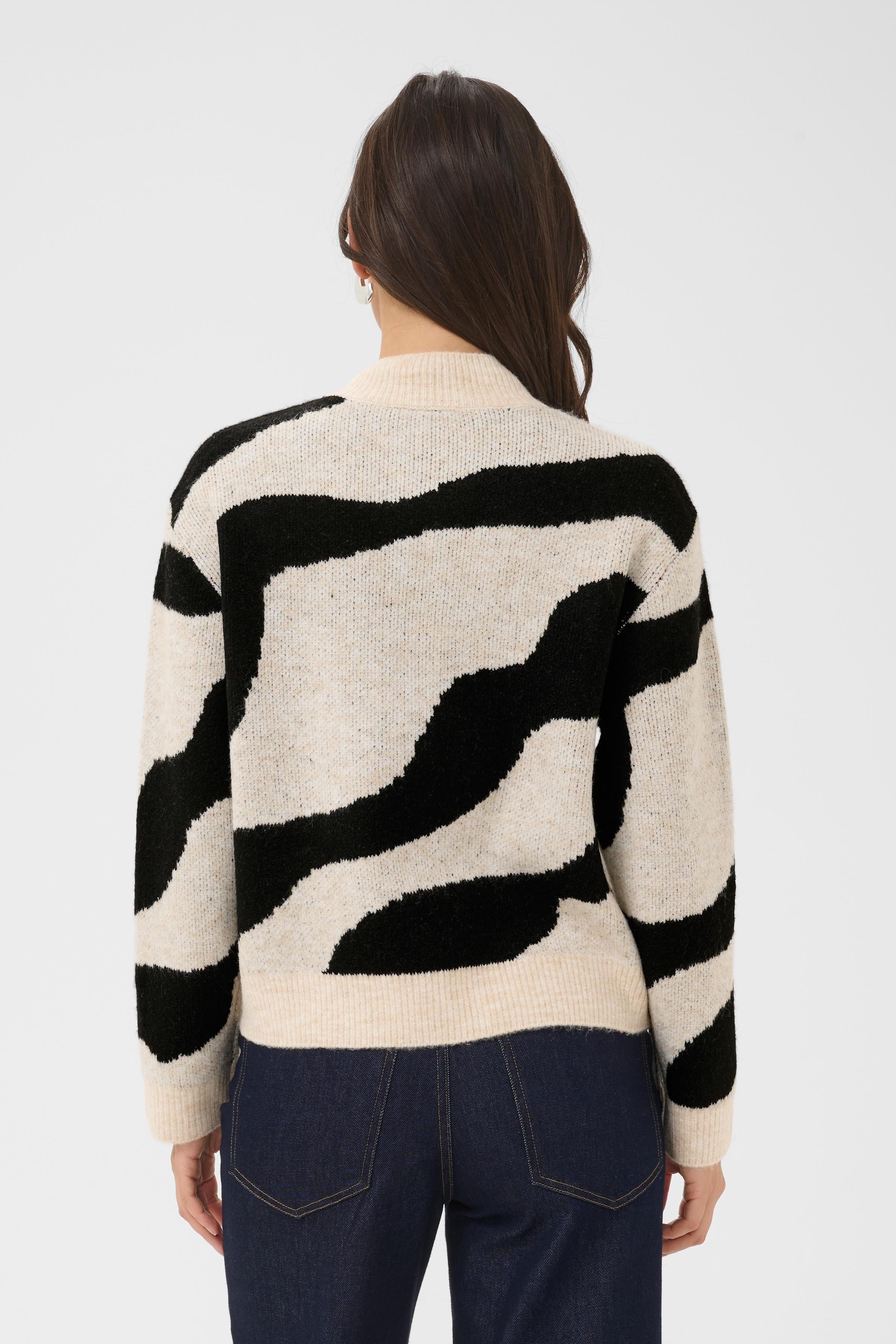 Saint Tropez Rollkragenpullover MallieSZ Pullover Materialmix, Regular fit