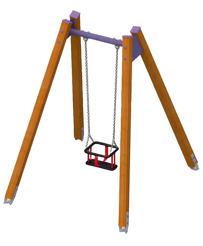 Xlmoebel Schaukelsitz Balancewippe aus Holz mit rutschfester Oberfläche, Hergestellt in Europa