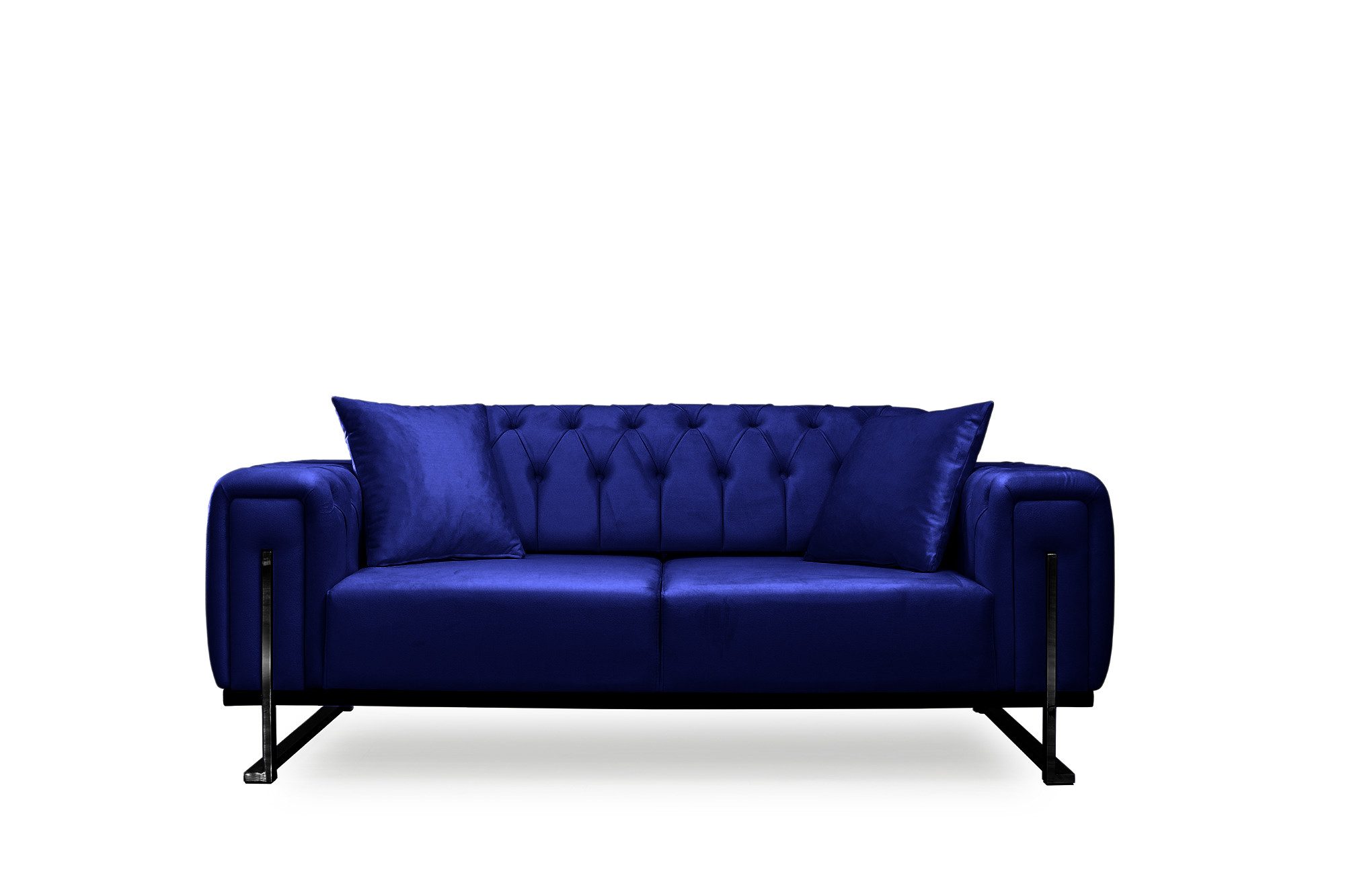 Palms-Store Sofa Valenci 6 Stoff-farben & 3 Kufen Farben, frei kombinierbar, mit Bettfunktion