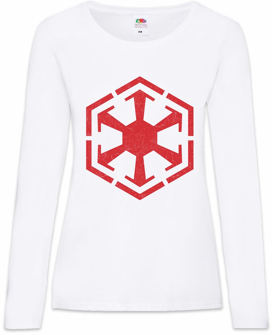 Langarmshirt Dark Star Empire Logo Damen Langarmshirt Krieg Sith Side Imperium Wars