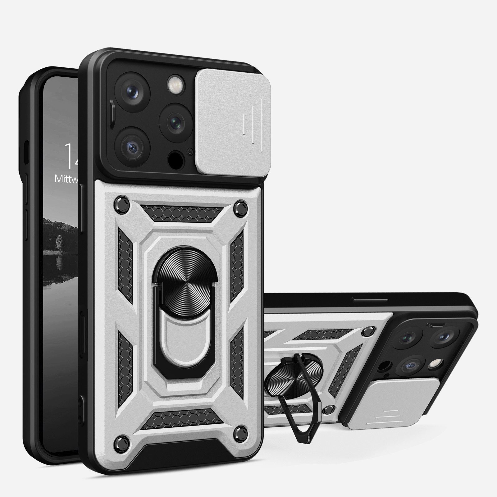 Handyhülle Outdoor Cover Hülle für Apple iPhone 15 Pro