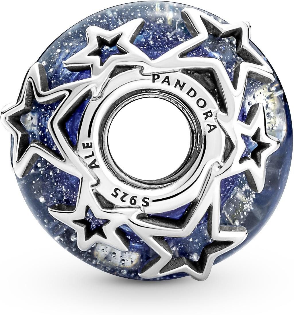 Pandora Kettenanhänger Pandora Galaxis Blau & Stern Murano-Glas Charm 79001 günstig online kaufen
